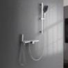 Modern Wall Mounted Bathtub Faucet with Hand Spray Gun