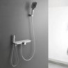 Rainfall Bathtub Shower Mixer Faucet Set with Handheld Spray Gun