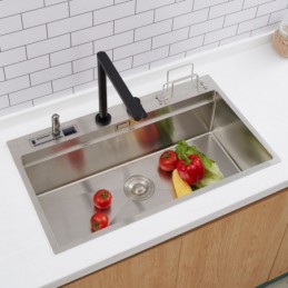 Brushed Kitchen Sink with...