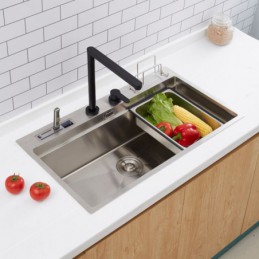 Brushed Kitchen Sink with...