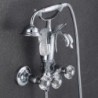 Wall Mounted Brass Telephone Type Shower and Tub Faucet Spout