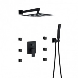 Black Shower System with 10...