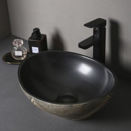 Black Ceramic Wash Basin...