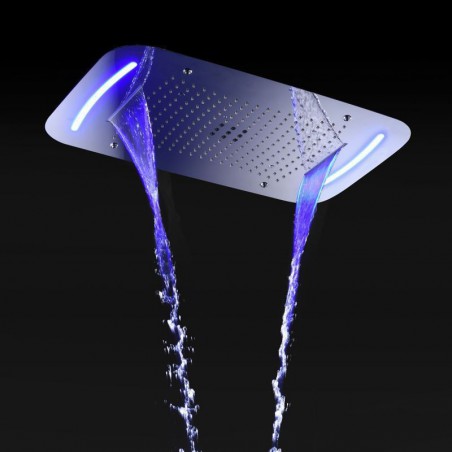 Discount Multi Function Chrome LED Thermostatic Shower Set with ...