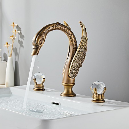 Discount Crystal Knobs Brass Swan Shape Crystal Knobs Widespread ...