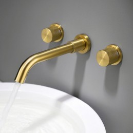 Brass Wall Mounted Double...