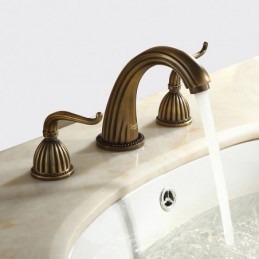 Sink FaucetAntique Brass...