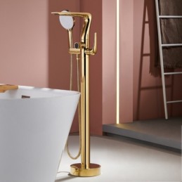 Floor-Mounted Bathtub...